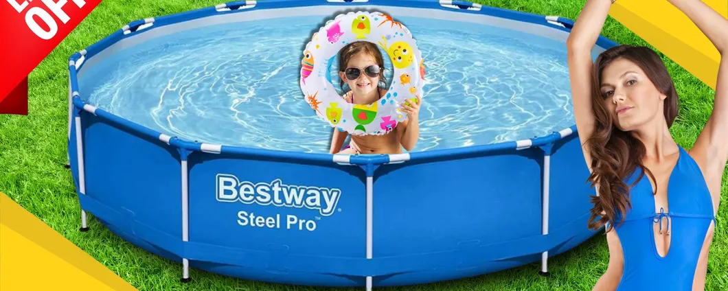 Piscina da oltre 3 metri con pompa filtrante inclusa: PREZZO ASSURDO con il codice promo!