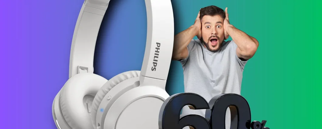 CHE BOMBA: solo 19€ per Cuffie PHILIPS in ribasso SHOCK dal 60% su Amazon!