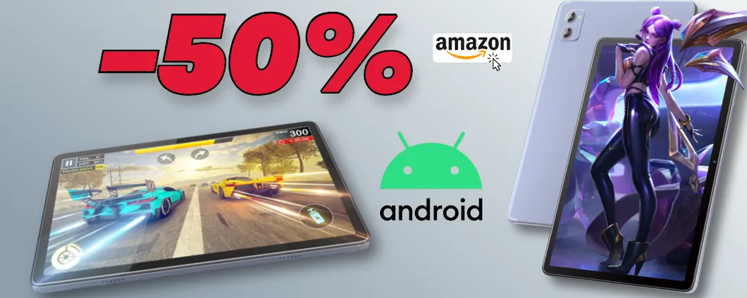 Tablet Android 11 ad un PREZZO STRACCIATO con SCONTO 50%