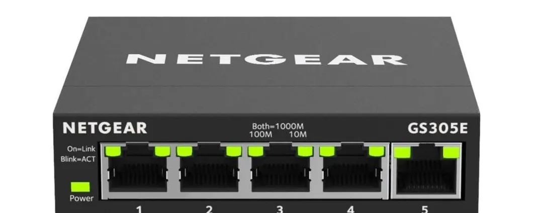 Switch Ethernet di Netgear a 5 porte ideale per ufficio ad un prezzo FOLLE su Amazon