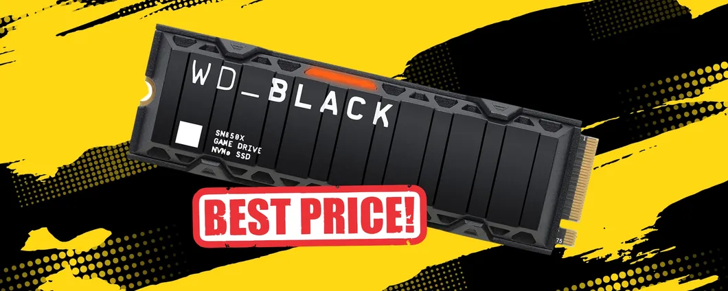 Prestazioni al top con l'SSD NVMe WD_BLACK SN850X da 1TB in offerta su Amazon