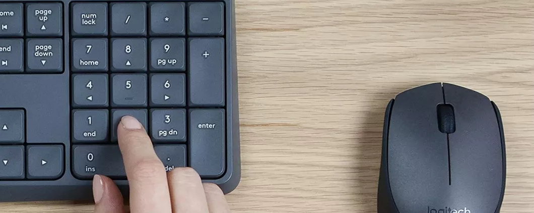 Kit mouse-tastiera Logitech Mk235: su Amazon il prezzo è al minimo storico