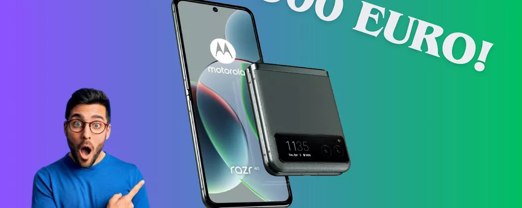 Motorola razr 40: fai tuo lo smartphone PIEGHEVOLE top di gamma a 300€ IN MENO