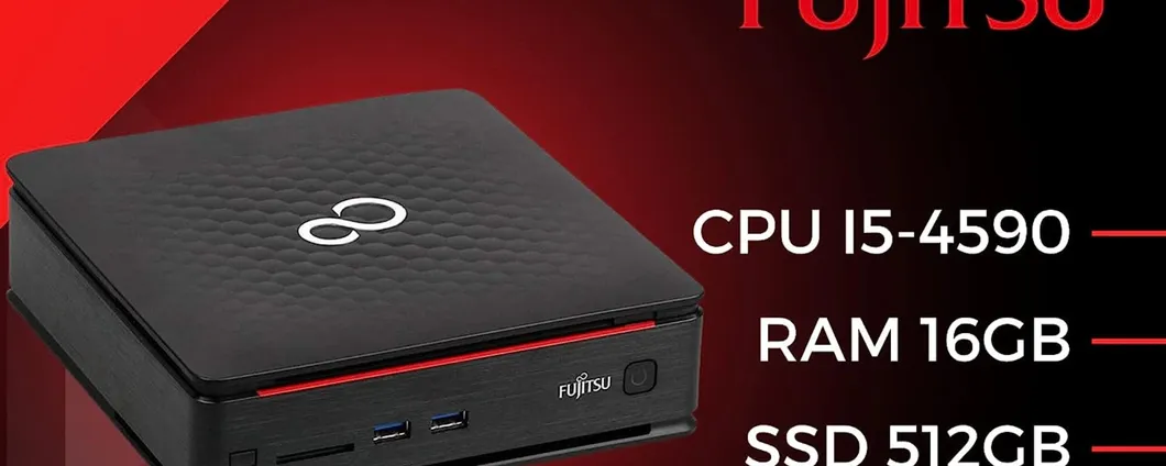 Mini PC Fujitsu (ricondizionato) con Intel i5, 16 GB di RAM e SSD da 512 GB a soli 120 euro su Amazon
