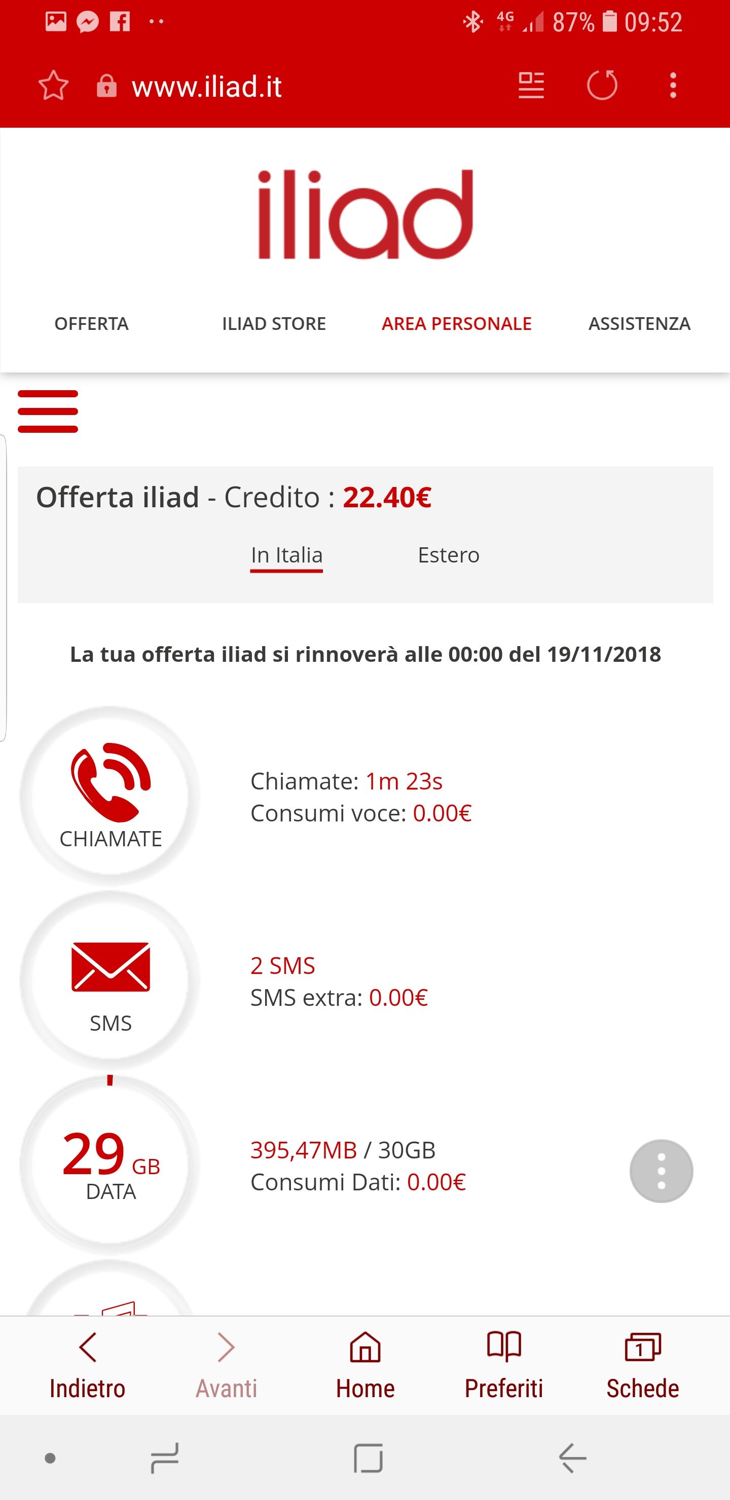 App Iliad ricarica e controllo credito residuo Download HTML.it