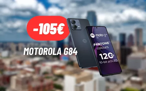 Motorola G84 è uno smartphone pratico, veloce e duraturo: RISPARMIA più di 105€