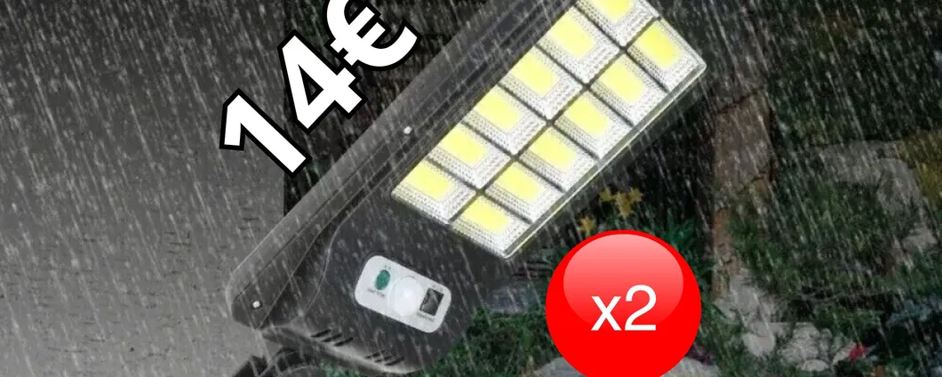 SOLO 14€ per 2 Faretti da Giardino a Luce Solare: risparmia e abbellisci il giardino!