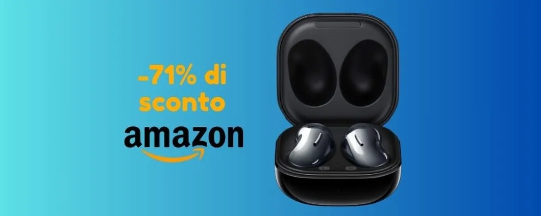 OUTLET Amazon: Samsung Galaxy Buds Live SCONTATE del 71%!