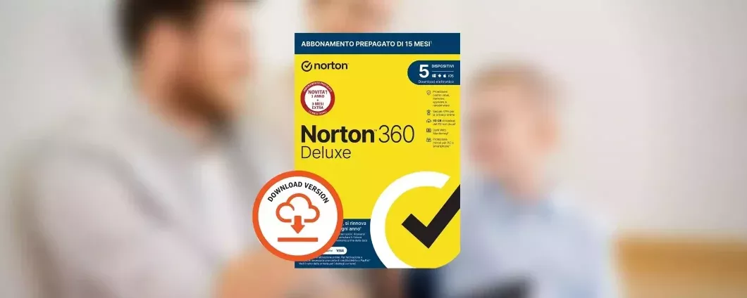Sicurezza in offerta: pacchetto Norton 360 Deluxe a meno di 3€/mese