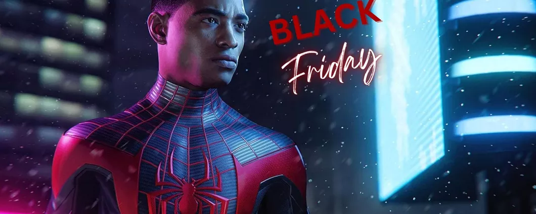 Black Friday di Amazon: Spiderman: Miles Morales per PS5, la copia fisica in sconto del 20%