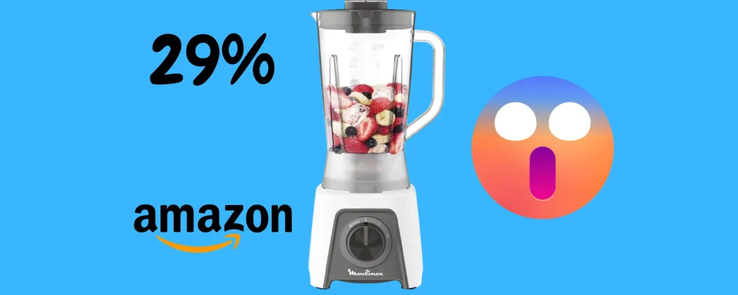 Il compagno perfetto in cucina: frullatore Moulinex IN MAXI OFFERTA
