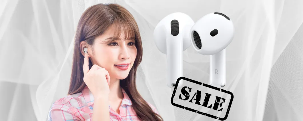 AirPods 4 con audio spaziale personalizzato al prezzo più basso