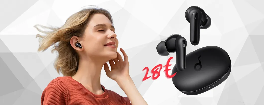 Soundcore: cuffiette Bluetooth comode e con audio super (28€)