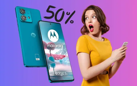 Motorola Edge 40 Neo da 256 GB in offerta a metà prezzo su Amazon