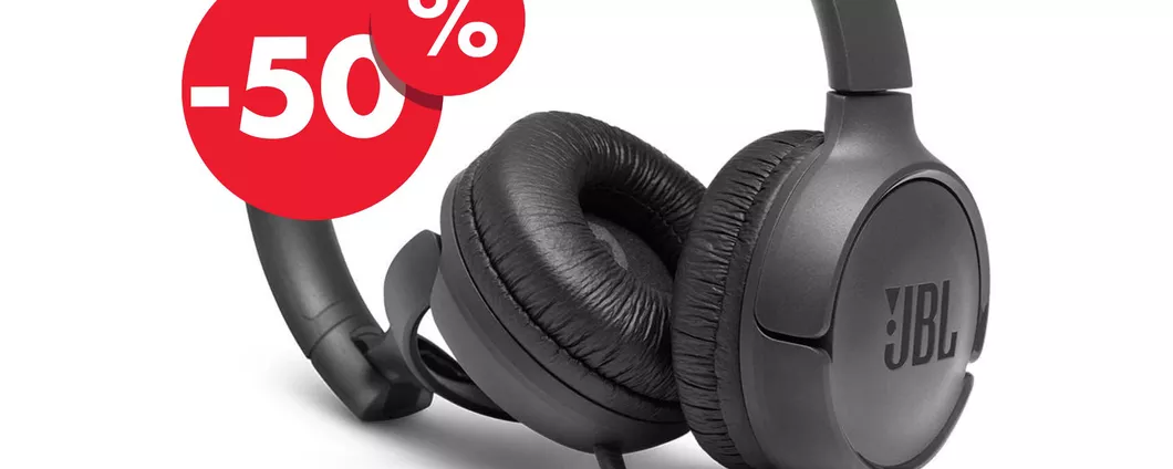 SOLO 15€ per le cuffie JBL Tune 500: scoprile in sconto del 50% su Amazon!