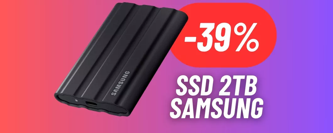 2TB portatili, l'SSD per eccellenza di Samsung è in SUPER OFFERTA