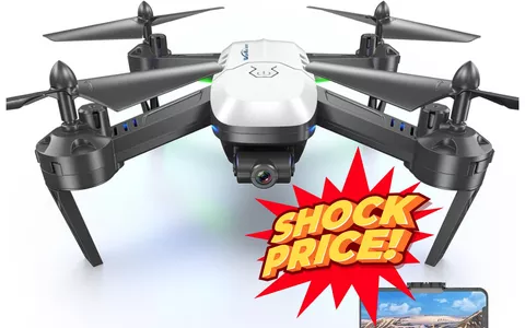 DRONE per riprese video e foto aeree a prezzo SHOCK: solo 47€ con coupon e sconto!