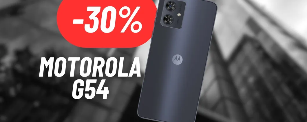 CALA A PICCO il prezzo di Motorola G54: ora è un BEST BUY