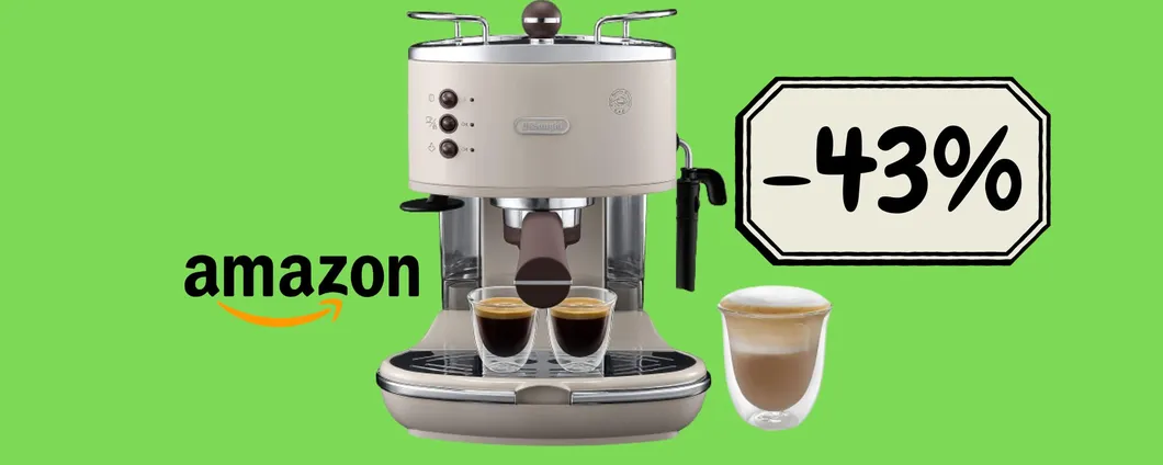 Caffè e cappuccino buoni come al bar: la macchina da caffè De Longhi è in MAXI PROMO su AMAZON