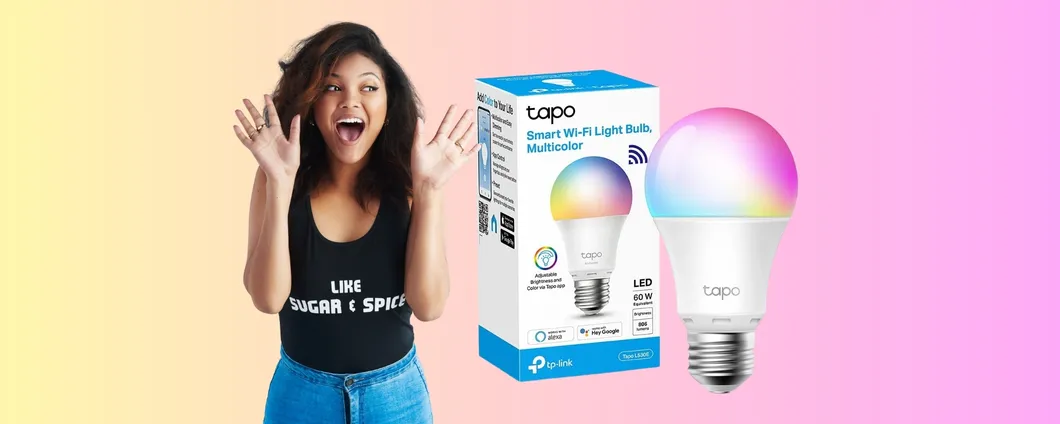 Lampadina smart multicolore Tapo in offerta: solo 7,99€ su Amazon