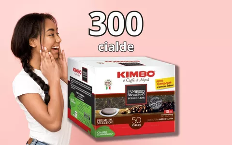 OFFERTA SCORTA: 300 cialde di caffè KIMBO a prezzo RIDICOLO (39€)