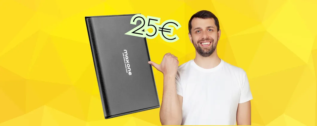 Hard disk Maxone 500GB in offerta: compatto, elegante e a meno di 26€