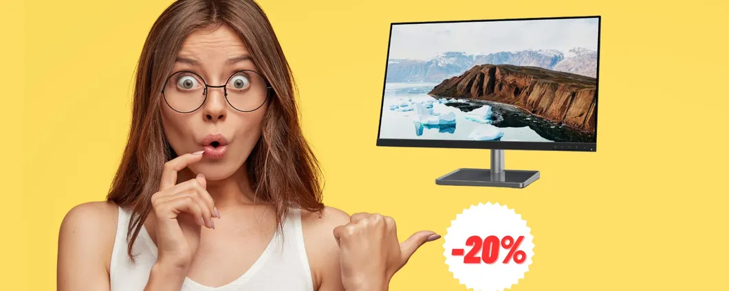 La qualità visiva del MONITOR Lenovo in SCONTO su Amazon