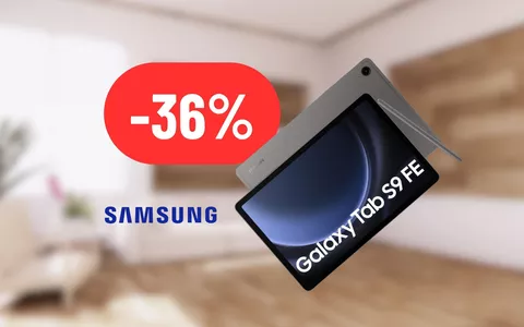 CROLLA di 224€ il prezzo del Samsung Galaxy Tab S9 FE: TABLET ECCELLENTE