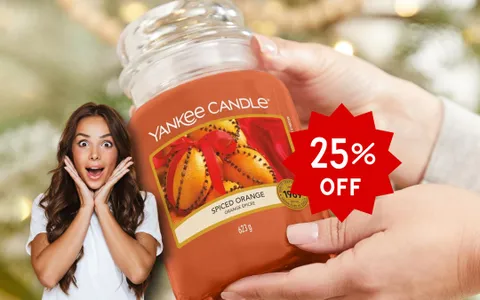 Yankee Candle Arancia Piccante: la GIARA GRANDE oggi costa ancora meno su Amazon