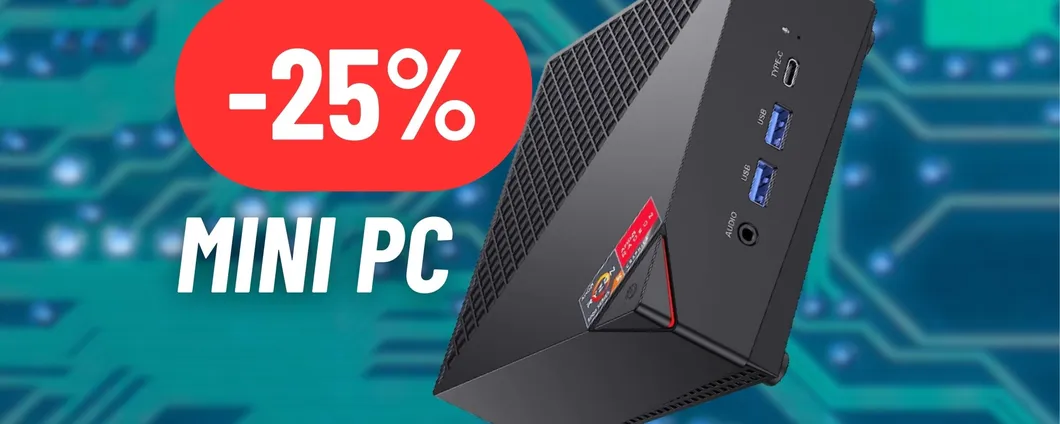 Questo MINI PC con 32GB di RAM, 512 GB di SSD e Ryzen 7 è una bomba: SCONTO OUTLET di Amazon