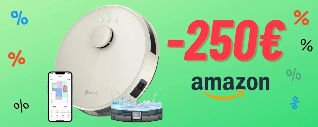 OFFERTA IMPERDIBILE con sconto di ben 250€ sul ROBOT ASPIRAPOLVERE