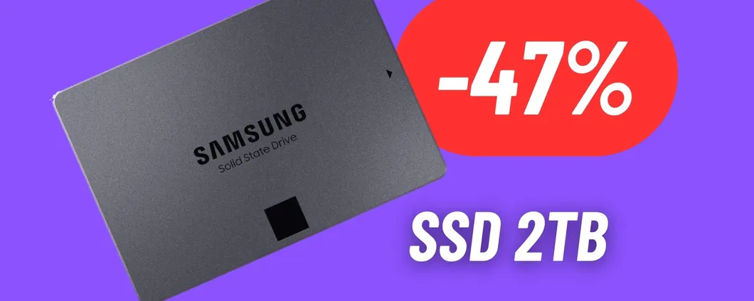 SCONTO FOLLE sull'SSD di Samsung da 2TB: un vero regalo! (-47%)