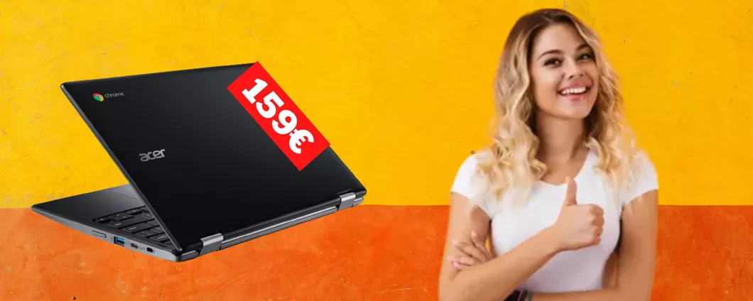 Questo Chromebook 2 in 1 di Acer è in offerta ad appena 159€