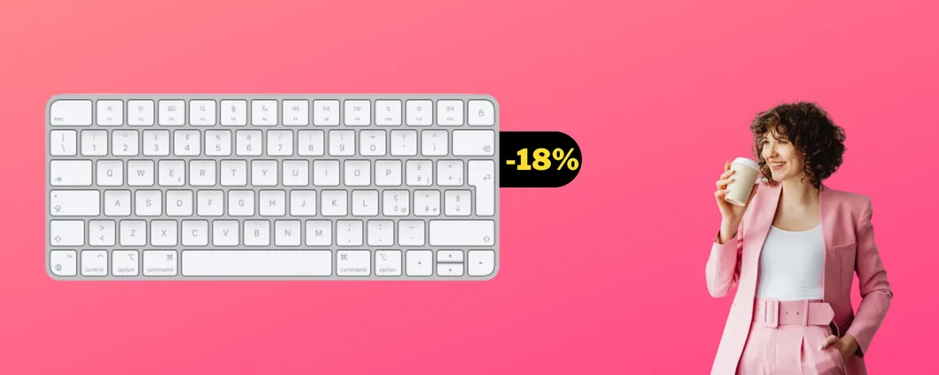 Tastiera Apple Magic Keyboard in offerta a 130 euro su Amazon (-18%)
