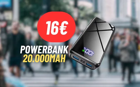 Incredibile Powerbank da 20.000mAh in MAXI SCONTO