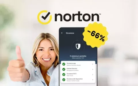 Nuovo pacchetto Norton 360: offerta lancio con il 66% di sconto