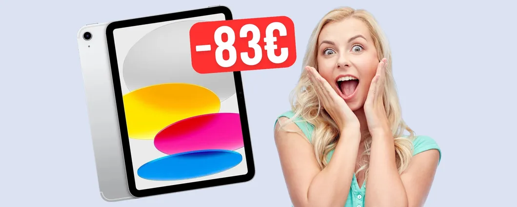 iPad di 10ª generazione da 10,9 pollici in SCONTO di 83€ su eBay