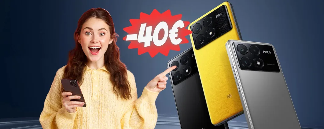 POCO X6 Pro 5G da 512GB in OFFERTA a 40€ in MENO su Amazon