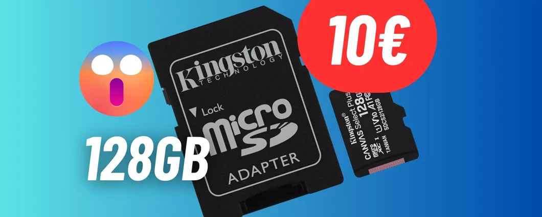 SCONTO SHOCK sulla Micro SD Kingston da 128GB: prezzo regalato
