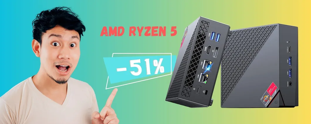 Mini PC dalle ottime prestazioni in SCONTO del 51% su Amazon
