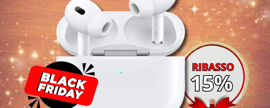 Apple AirPods PRO 2: FINALMENTE in ribasso per il vero BLACK FRIDAY solo oggi