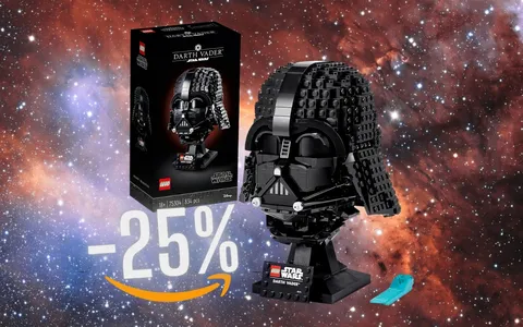 Modellino da costruire del casco LEGO di Darth Vader a prezzo speciale