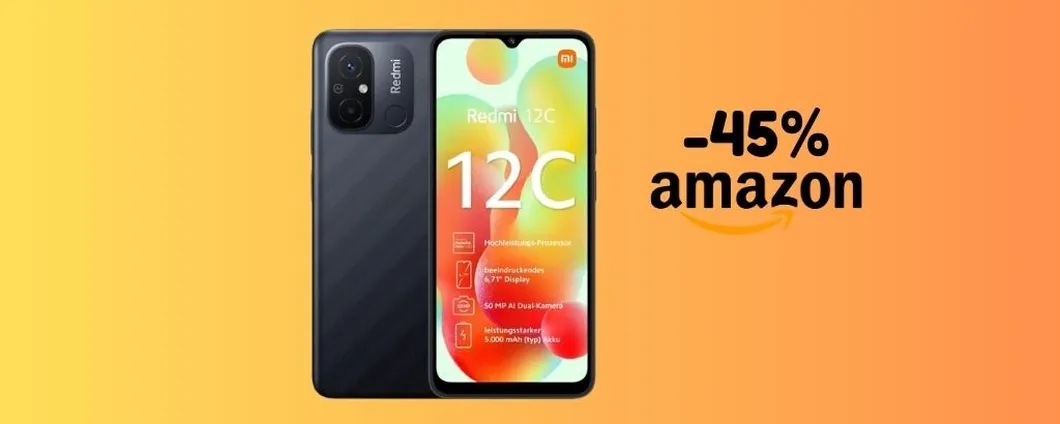 SUPER PROMO: Xiaomi Redmi 12C ora SCONTATO del 45% su Amazon!
