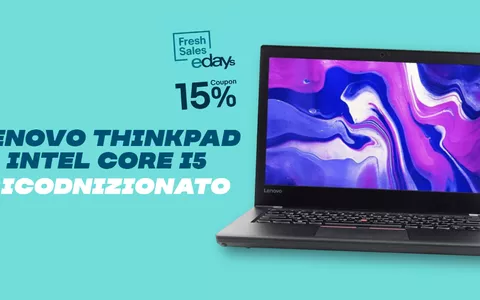 Lenovo ThinkPad T470 con Intel Core i5 ricondizionato: SUPER PREZZO eBay