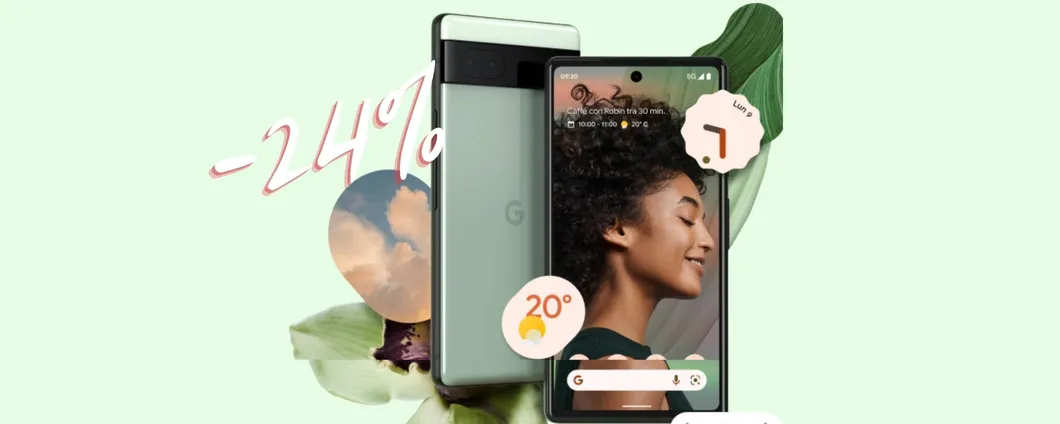 Google Pixel 6a in OFFERTA LIMITATA su Amazon (-24%)