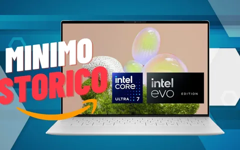 Dell XPS 13: notebook con Intel Core Ultra 7 al MINIMO STORICO Amazon