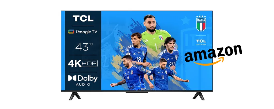 Televisore da 43 pollici A SOLI 270 euro su Amazon, scopri l'offerta!