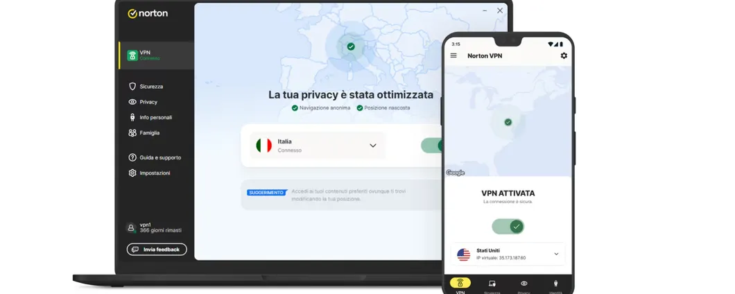 VPN illimitata e sicura: con Norton ora bastano 1,67 euro al mese