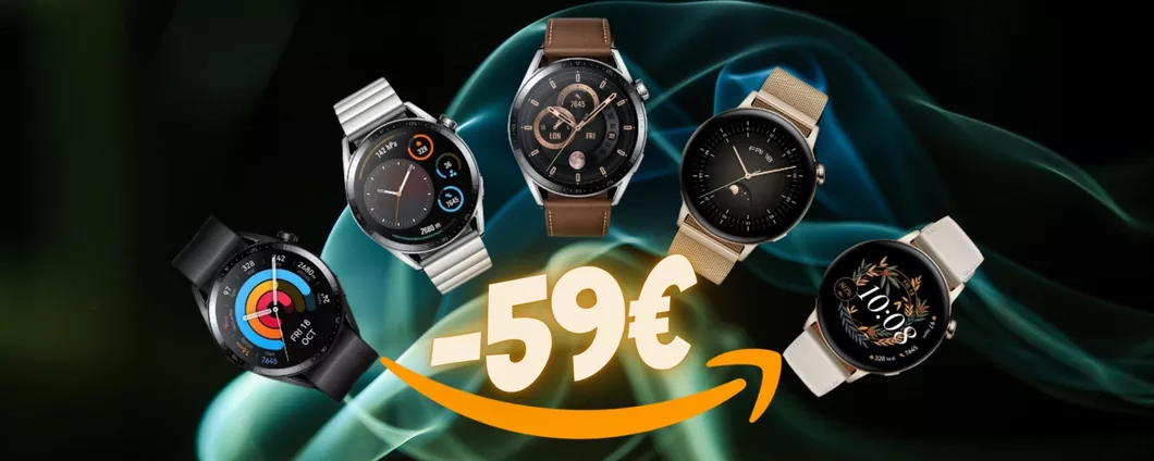 HUAWEI Watch GT 3 a 59€ in MENO con pagamento a rate (Amazon)