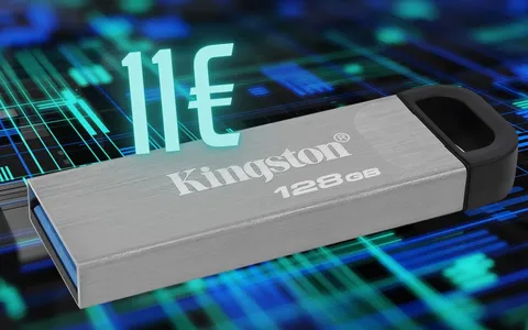 Solo 11€ per la chiavetta USB Kingston da 128GB con lo sconto del 59%